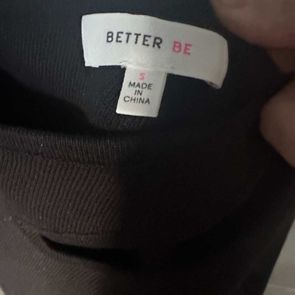 Better Be Black Crewneck Top